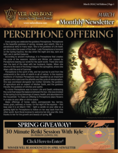 Veil and Bone March 2024 Newsletter