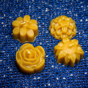 beeswax candle flowers